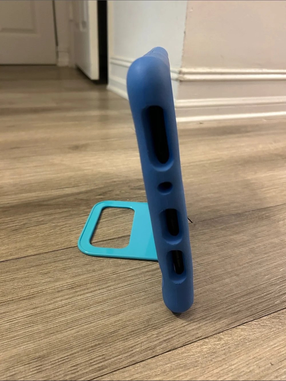 Amazon Fire HD 10 Kids with blue case